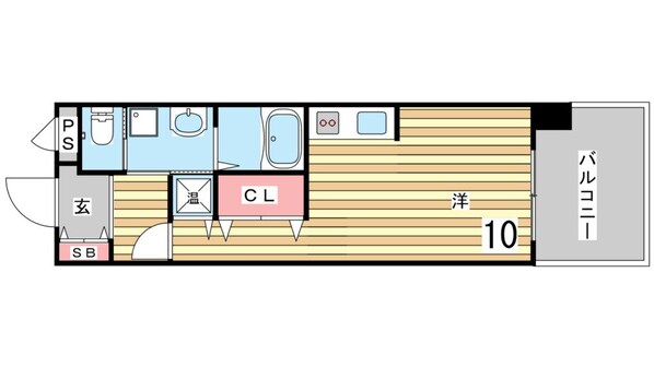 新長田駅 徒歩3分 6階の物件間取画像